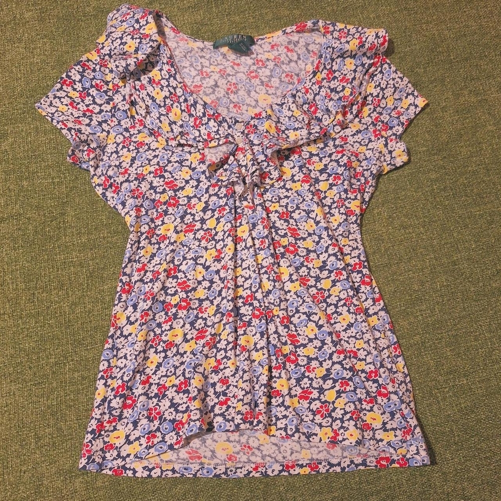 Ralph Lauren Multicolor Floral Blouse